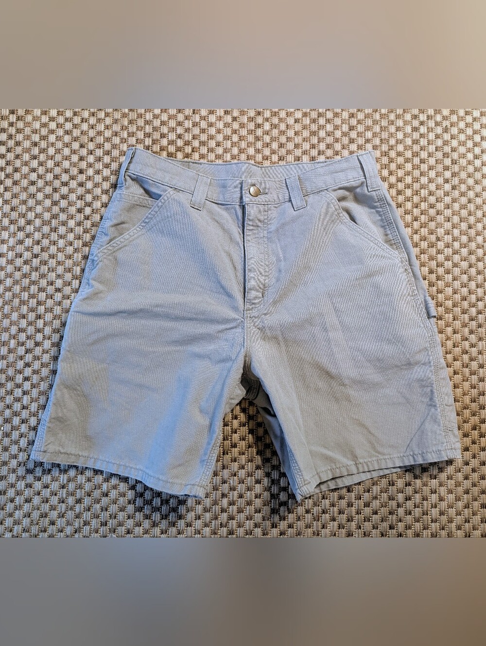 Carhartt Men's 32 Gray Original Fit Carpenter Canvas Utility Work Shorts NWOT